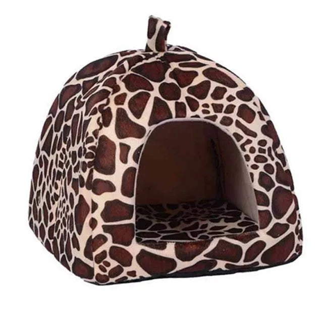 Warming Pet Bed House for Small Dogs Cute Strawberry Cat House for Puppy Kennel Kitten House Bed Sofa Mat Winter Breathable