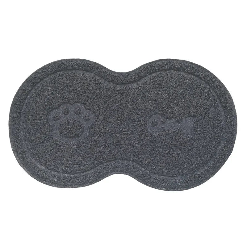 Cloud Shape Pet Cat Dog Feeding Mat Pad Solid Paw Fishbone Pattern Dish Bowl Antislip Placemat Easy Washing Pet Accessories