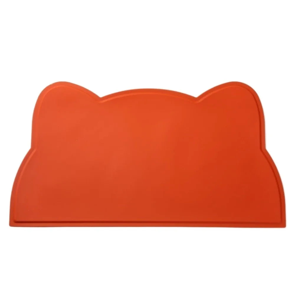 Anti-Slip Pet Silicone Feeding Mat Easy To Clean Dirty Resistant Cat Food Mat Washable Dog Cat Bowl Mat for Cats and Dogs