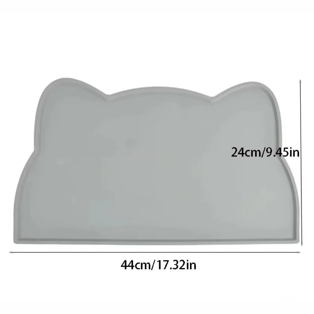 Anti-Slip Pet Silicone Feeding Mat Easy To Clean Dirty Resistant Cat Food Mat Washable Dog Cat Bowl Mat for Cats and Dogs