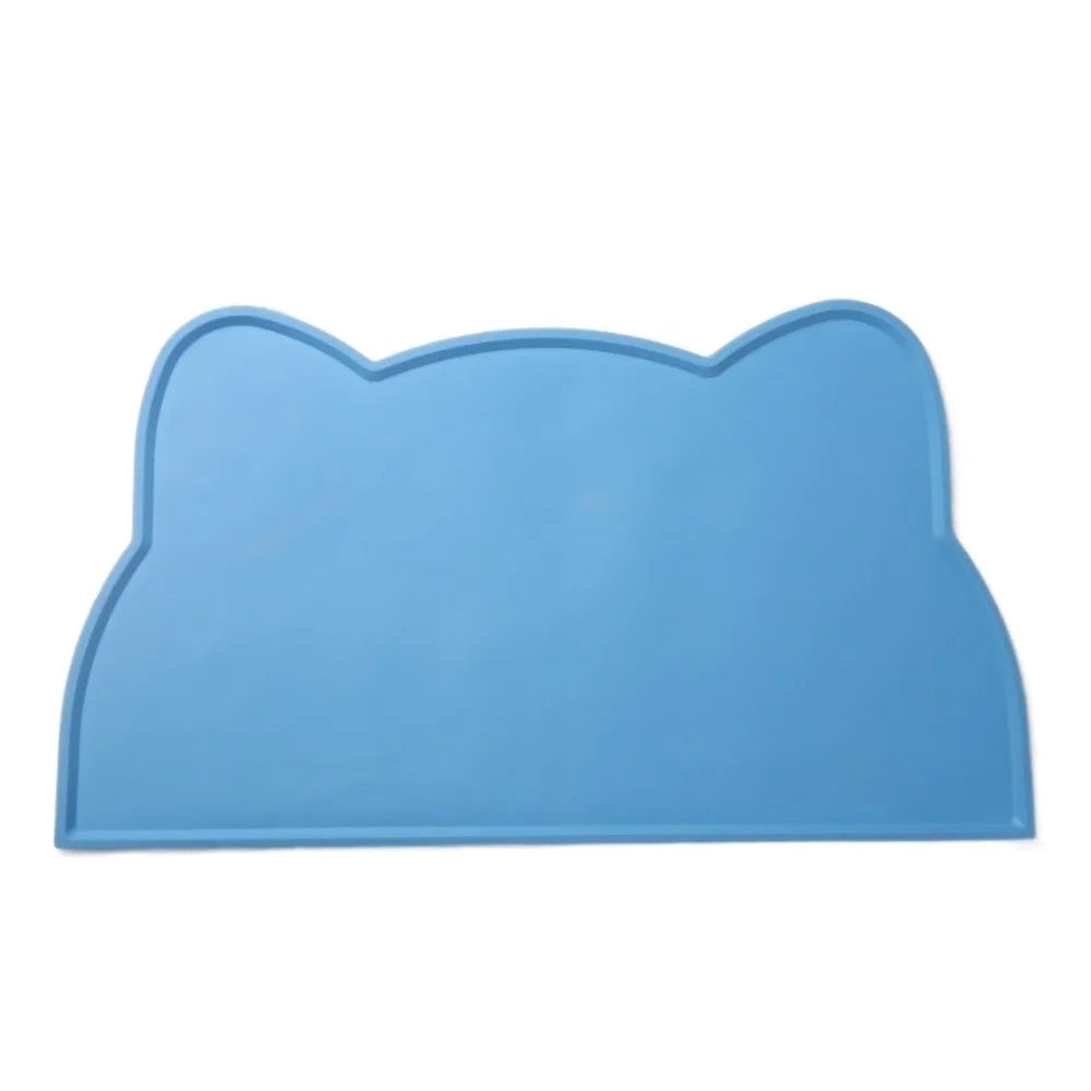 Anti-Slip Pet Silicone Feeding Mat Easy To Clean Dirty Resistant Cat Food Mat Washable Dog Cat Bowl Mat for Cats and Dogs
