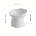 Ceramic Raised Cat Bowls Cat Food Bowls for Neck Comfort Supportive Elevated Feeder Pet Dining Solution for Indoor Cats